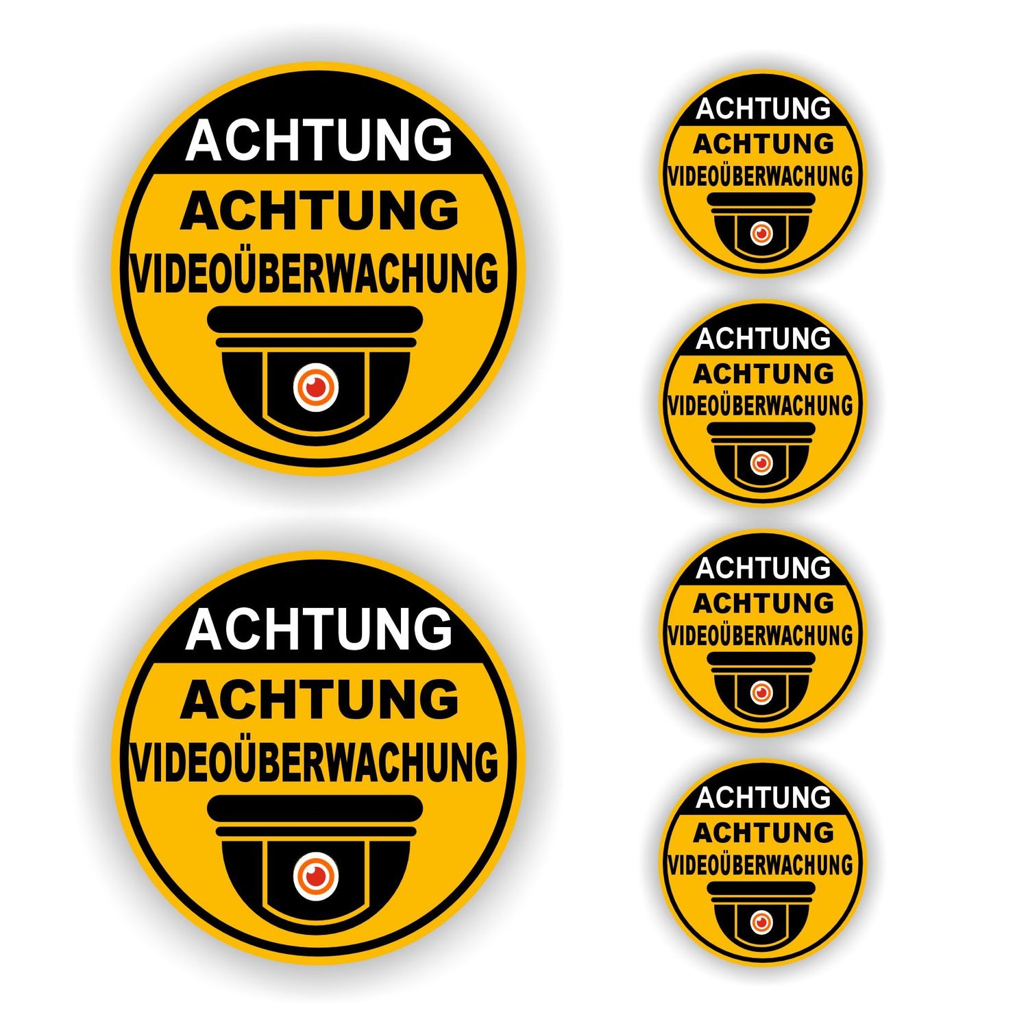 Kameraüberwachung aufkleber