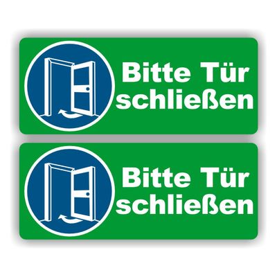 ​Bitte Tür schließen aufkleber 