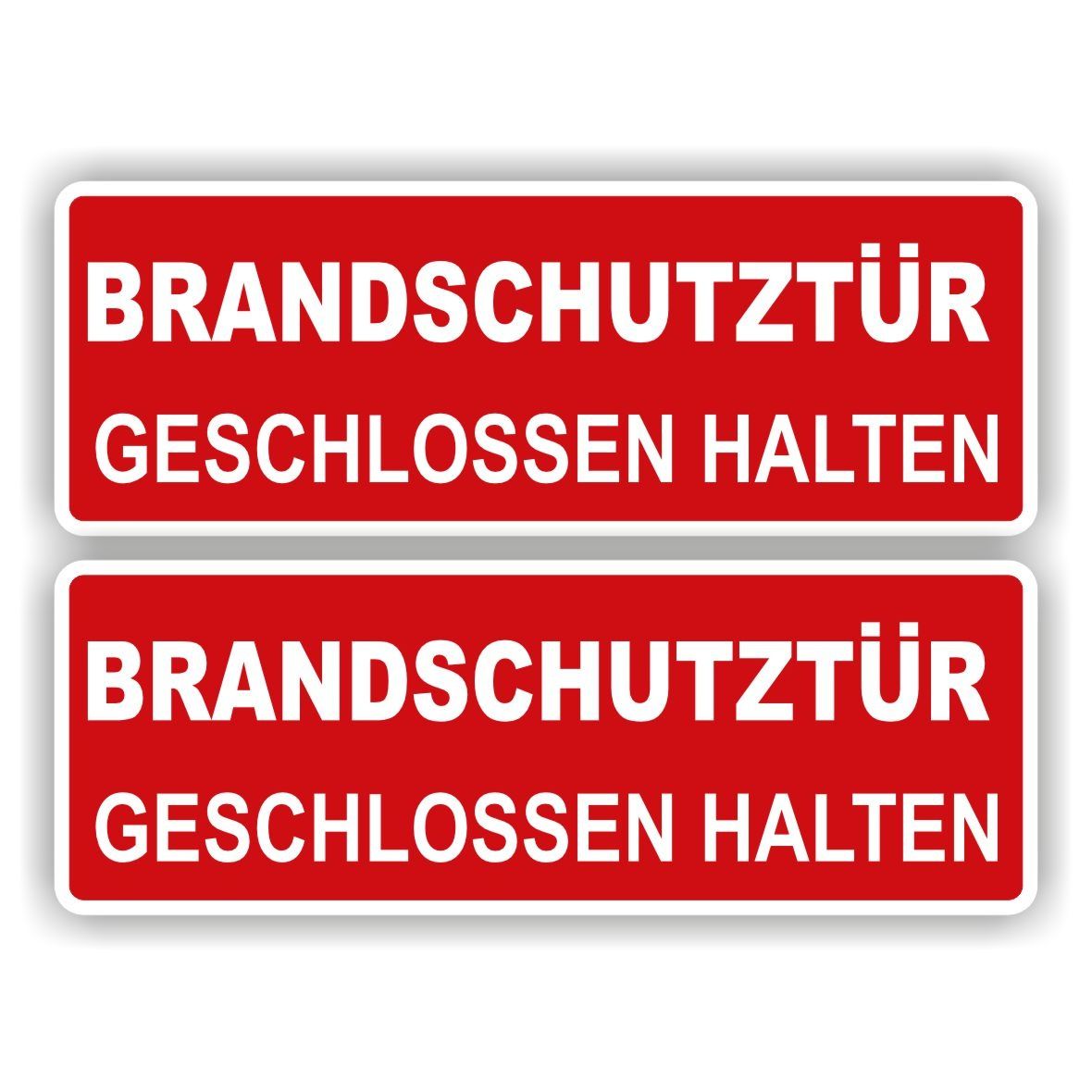 Brandschutztür aufkleber