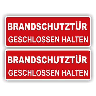 Brandschutztür aufkleber