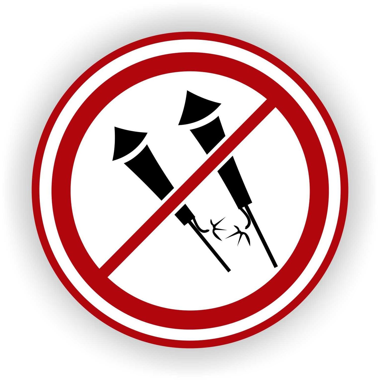 Hier geen vuurwerk afsteken Ø20 cm