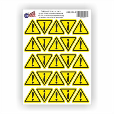 Waarschuwingssticker 5cm