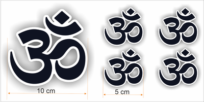 Om (Aum) symbool sticker set 5 stuks