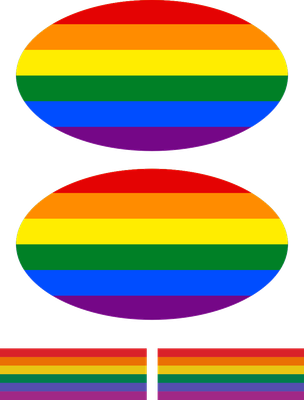 Regenboogvlag lgbt stickers