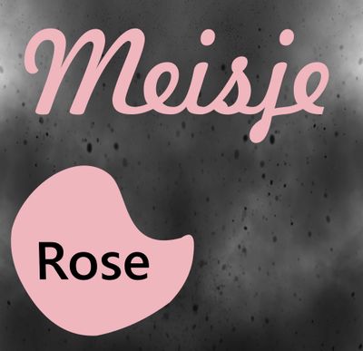 Made withe Love geboorte raamsticker Meisje rosé