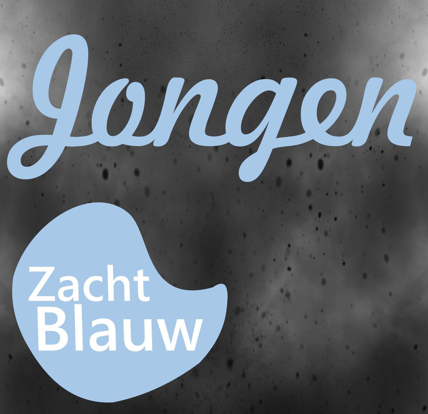 Made withe Love geboorte raamsticker jongen blauw
