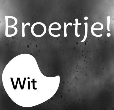 Geboorte sticker een Hoera een broertje wit