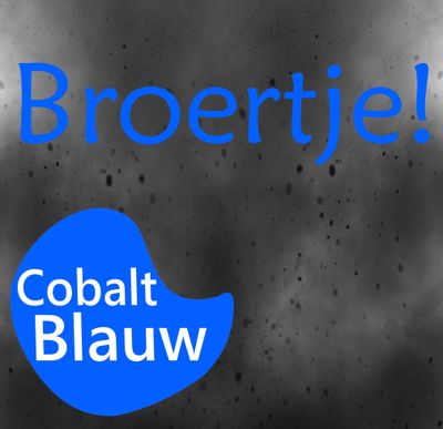 Geboorte sticker een Hoera een broertje blauw