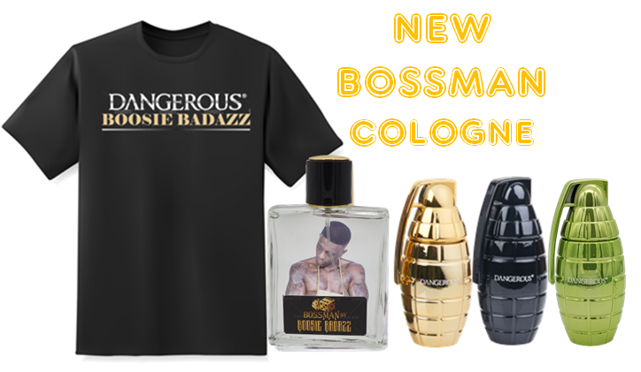 BOOSIE Gold Black Colognes T Shirt Combo 115