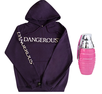 Purple Hoodie with any PINK PERFUME $105