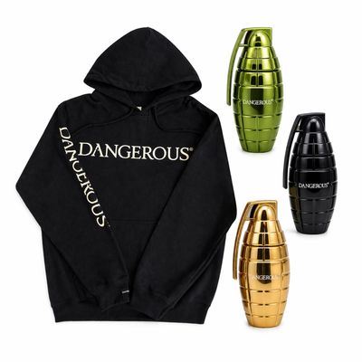 Black Hoodie 3 Great Colognes (Black, Gold &amp; Green) $175