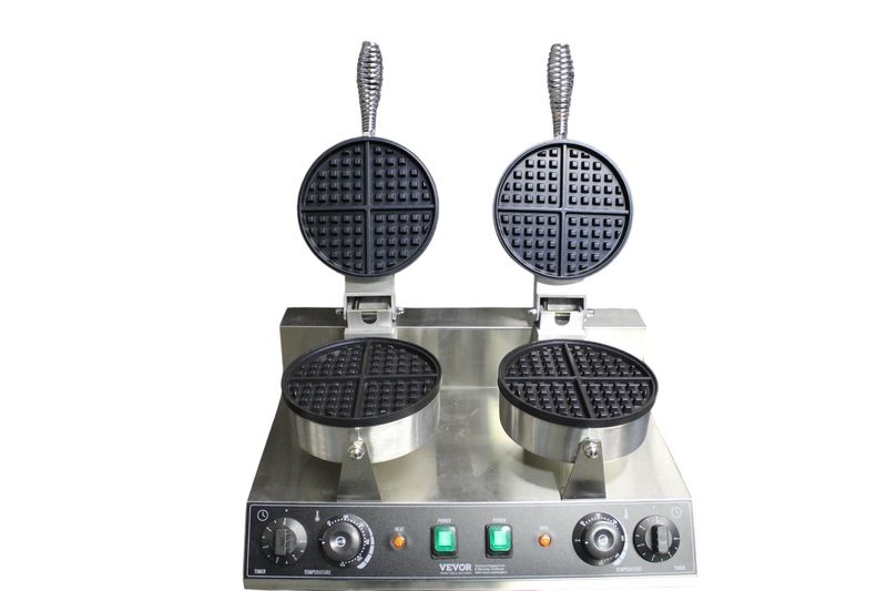 Waffeleisen Doppelkopf für runde Waffeln