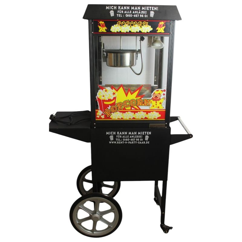 Popcornmaschine mit Popcornwagen bis zu 5,5 kg / h