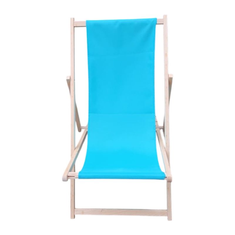 Holz-Liegestuhl – einfarbig