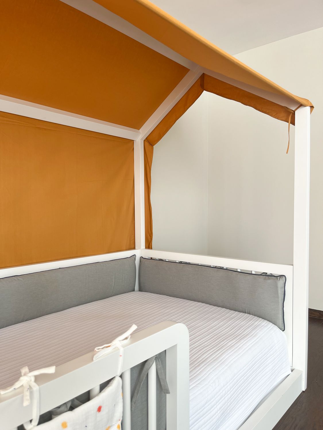 Bumper Grey para cama imperial