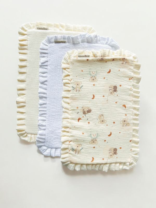Set de 3 salvababas Koala neutrals
