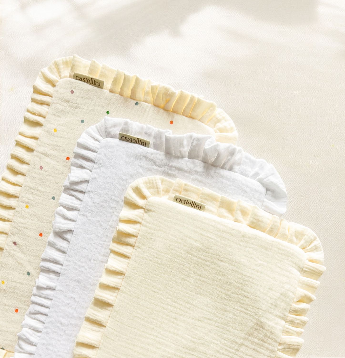 Set de 3 salvababas Confetti neutrals