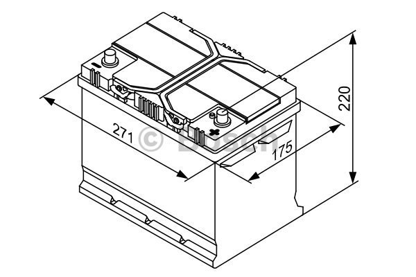 Start batterij Bosch 12V 70Ah 0092S40260