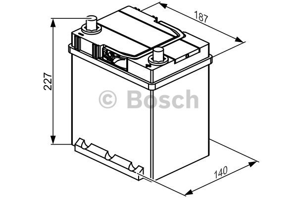 Start batterij Bosch 12V 40Ah 0092S40300