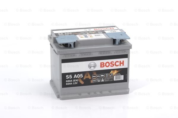 Start stop AGM batterij Bosch 12V 60Ah 0092S5A050 S5A05/*Lood8.00