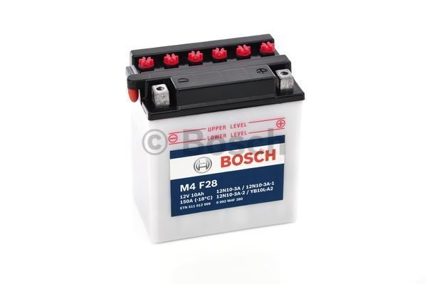 Start batterij Bosch 12V 10AH 0092M4F280 M4F28