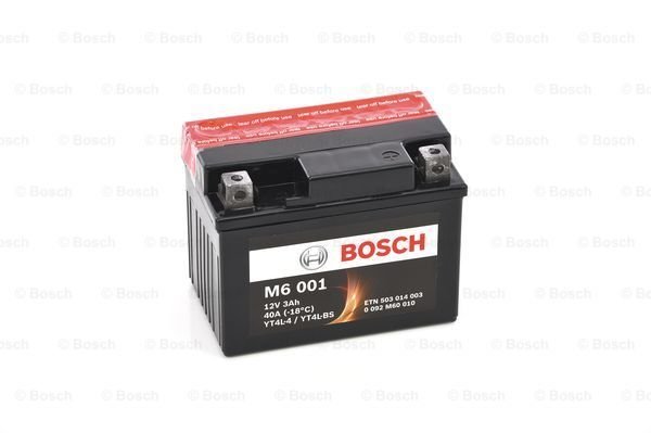 Start batterij Bosch 12V 3AH 0092M60010 M6001