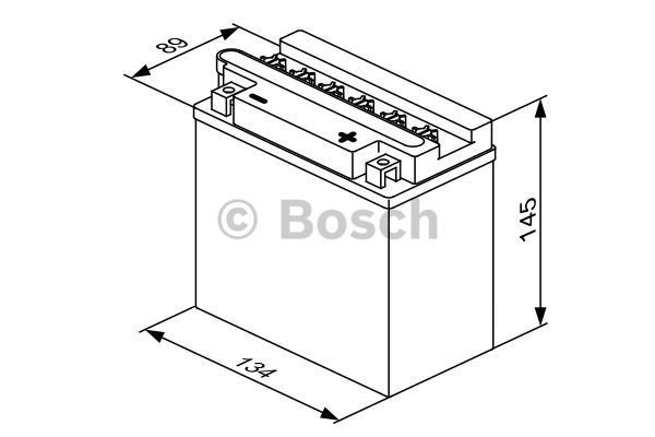 Start batterij Bosch 12V 10AH 0092M4F280