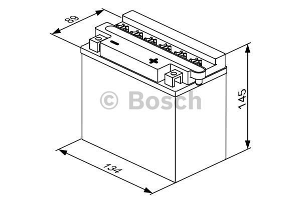 Start batterij Bosch 12V 11AH 0092M4F290