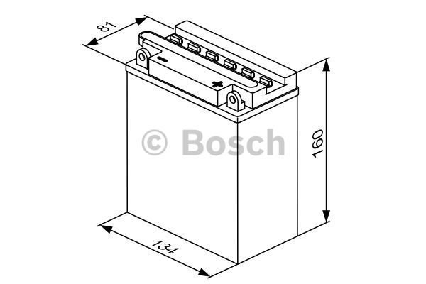 Start batterij Bosch 12V 12AH 0092M4F320