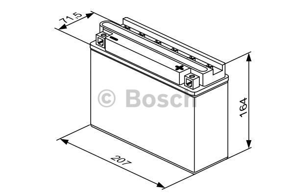 Start batterij Bosch 12V 16AH 0092M4F400
