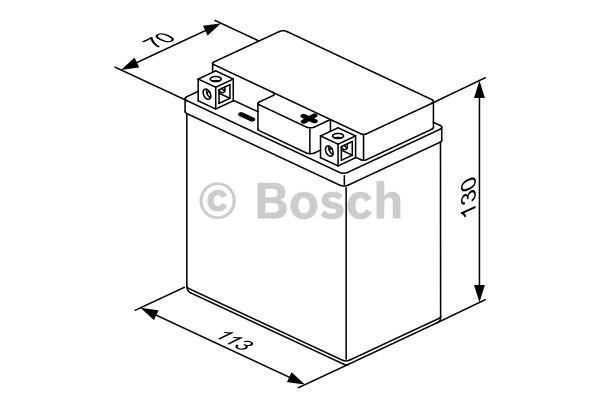 Start batterij Bosch 12V 6AH 0092M60060