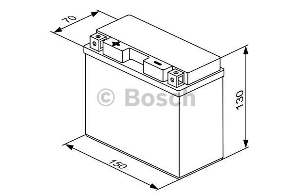 Start batterij Bosch 12V 12AH 0092M60190