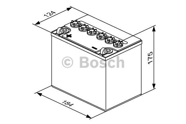 Start batterij Bosch 12V 24AH 0092M4F510