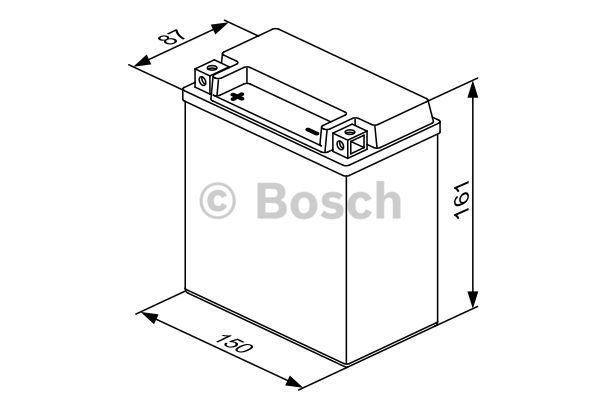 Start batterij Bosch 12V 14AH 0092M60220