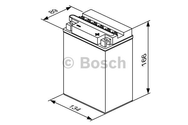 Start batterij Bosch 12V 14AH 0092M4F340