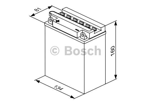 Start batterij Bosch 12V 12AH 0092M4F300