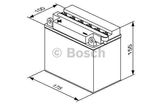 Start batterij Bosch 12V 19AH 0092M4F440