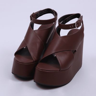 York - Crisscross Wedge Sandal