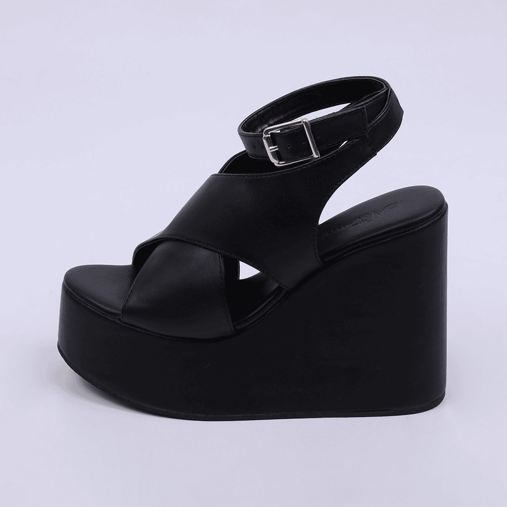 York - Crisscross Wedge Sandal