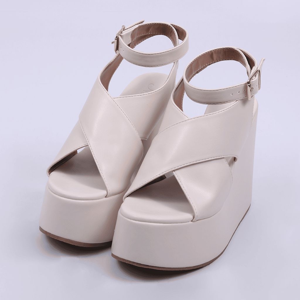 York - Crisscross Wedge Sandal