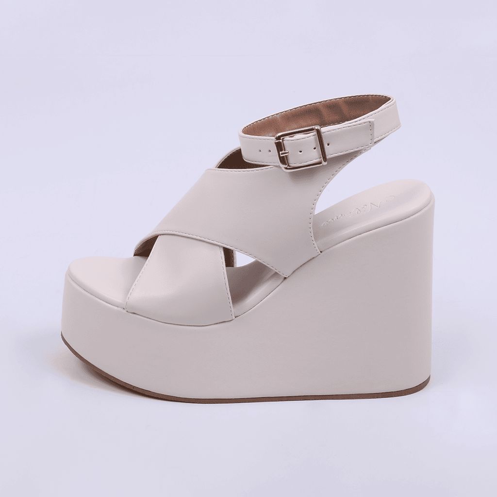 York - Crisscross Wedge Sandal