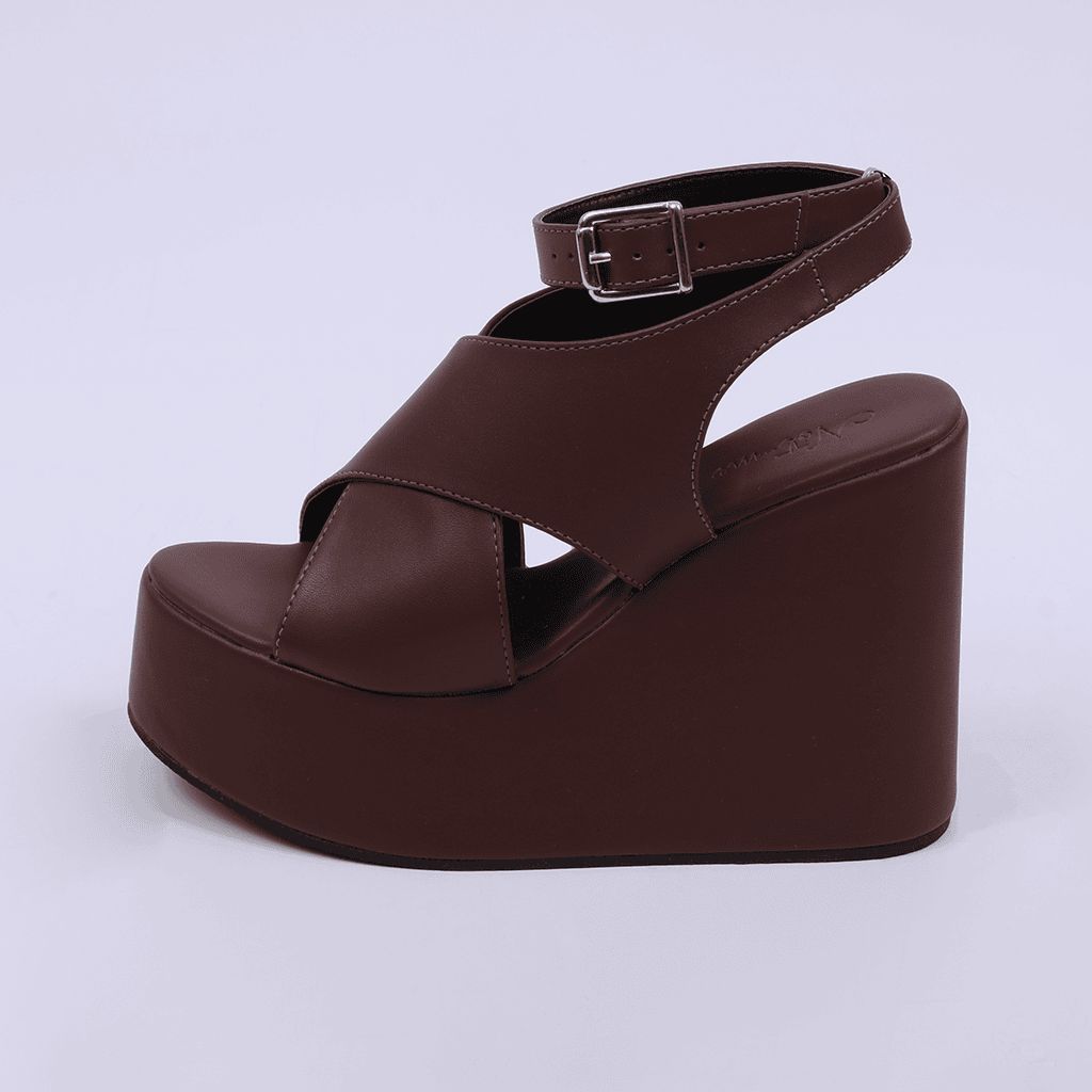 York - Crisscross Wedge Sandal