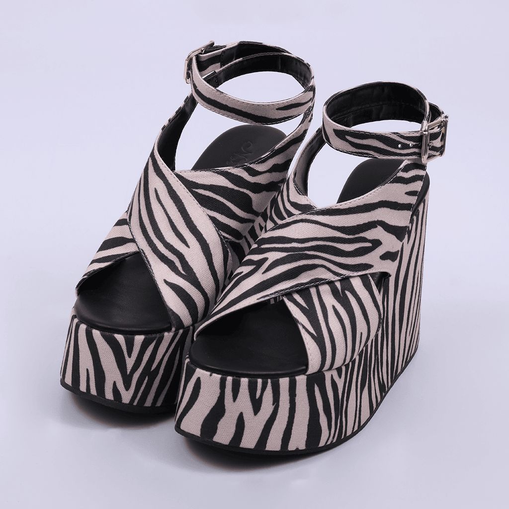 York - Crisscross Wedge Sandal