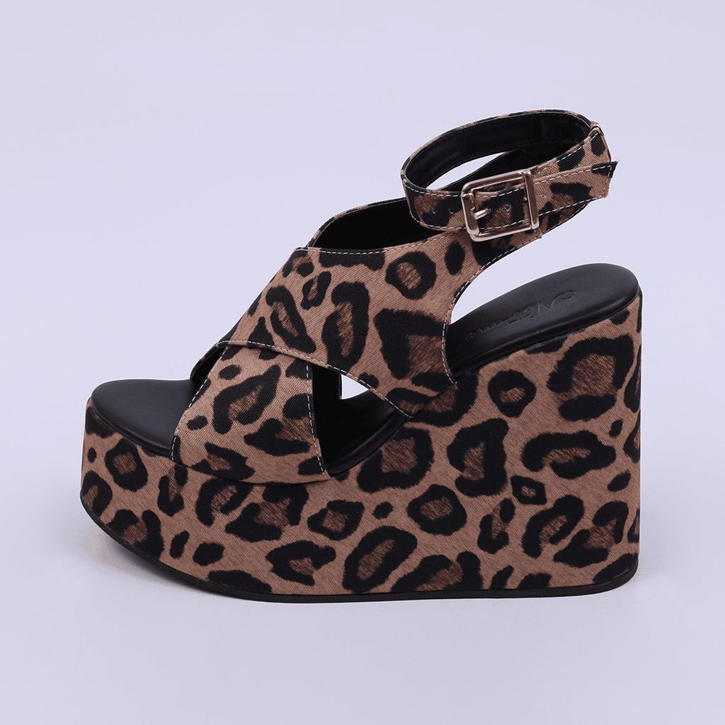 York - Crisscross Wedge Sandal
