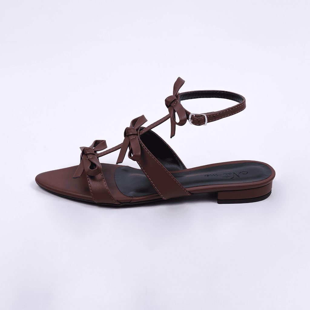 Lynn - Bow Strap Flat Sandal
