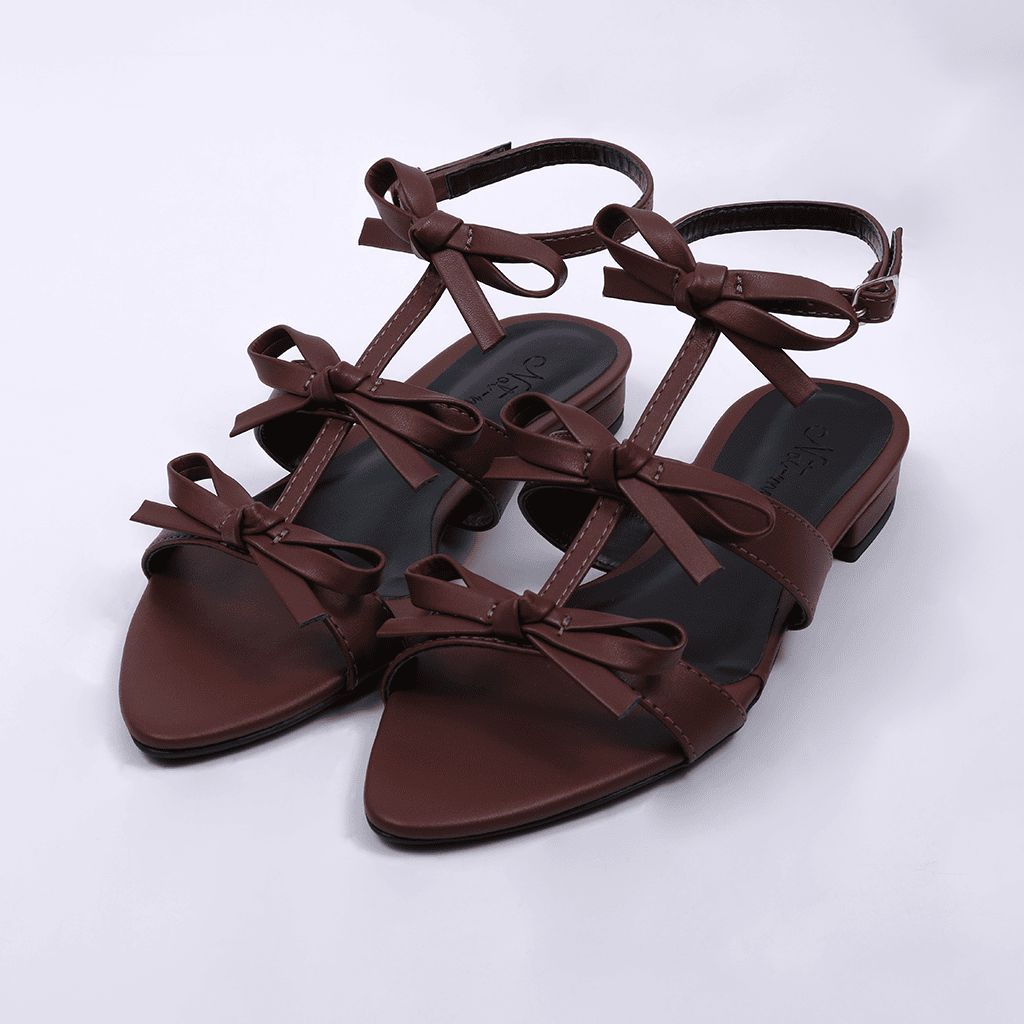 Lynn - Bow Strap Flat Sandal