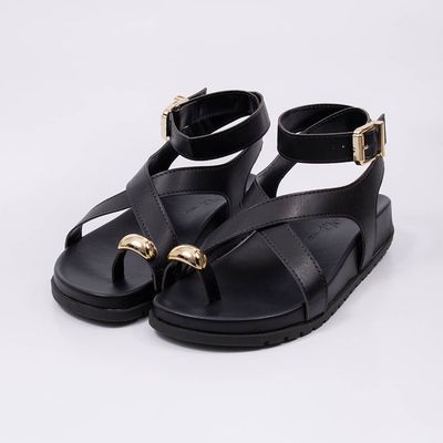 Glam - Crisscross Flat Sandal