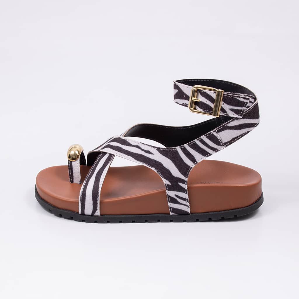 Glam - Crisscross Flat Sandal