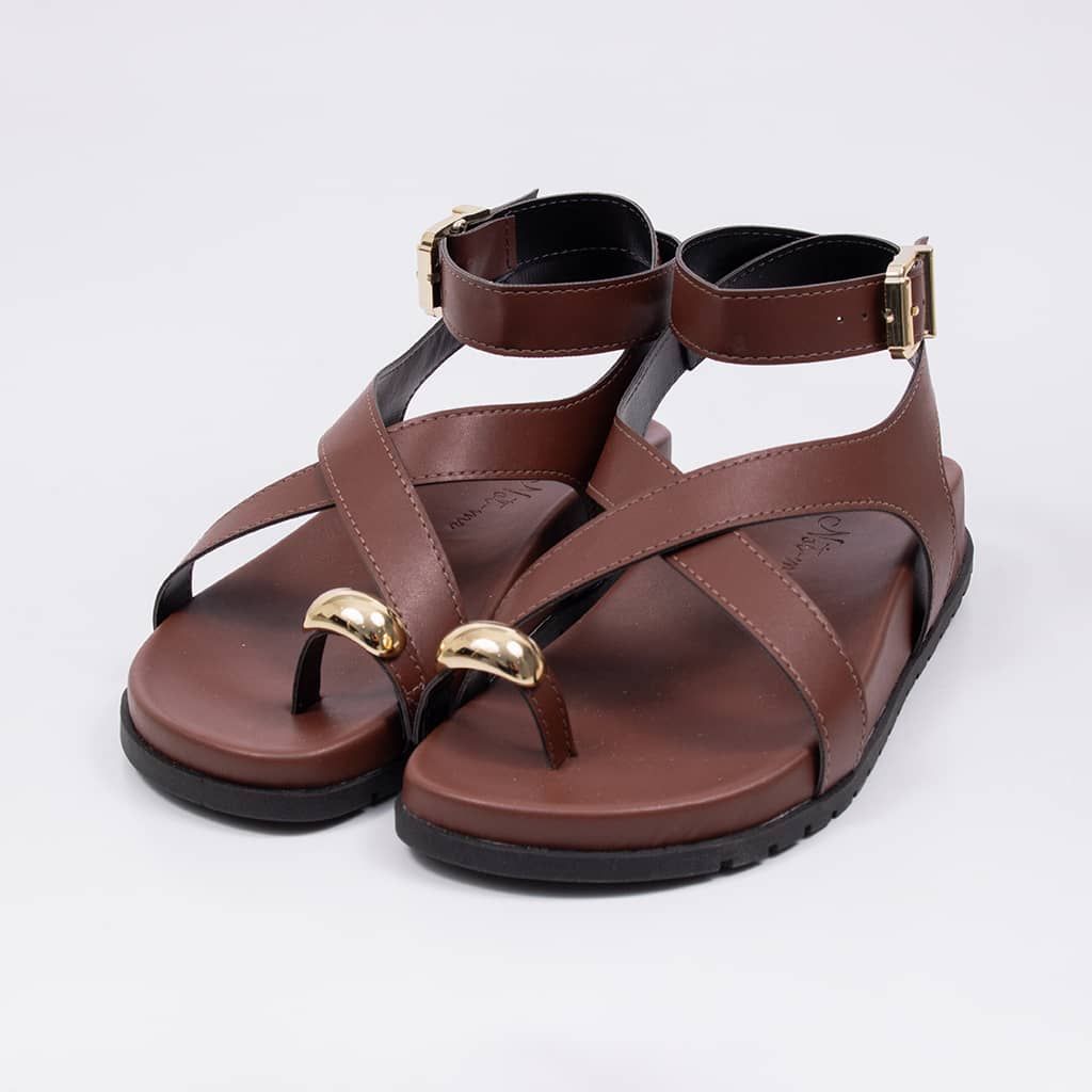 Glam - Crisscross Flat Sandal