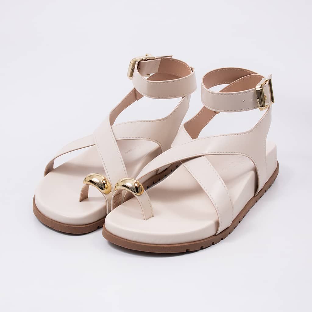 Glam - Crisscross Flat Sandal